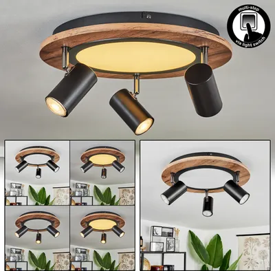 Produktbild von Castelverrino »Castelverrino« Deckenlampe, Metall/MDF/Kunststoff, Schwarz/Chrom