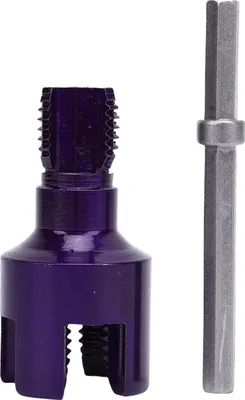 Obrázek produktu pro Nástroj na řezání trubkových závitů s integrovaným vnitřním a vnějším závitem G1/2 PVC závitník se šestihrannou stopkou