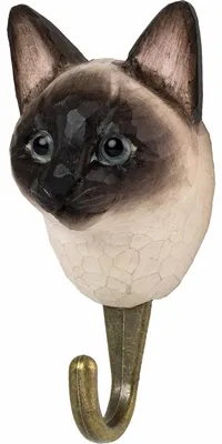 Productafbeelding van Wildlife Garden: Decoratieve haakhouder, model Siamkat