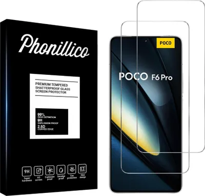 Immagine prodotto di Vetro temperato per Xiaomi Poco F6 Pro 5G [2 pezzi] Pellicola protettiva dello schermo Antigraffio Vetro Resistente Phonillico®