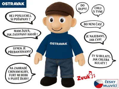 Produktbild von Sprechende Ostravak-Figur, 32 cm, KI-generiertes Bild