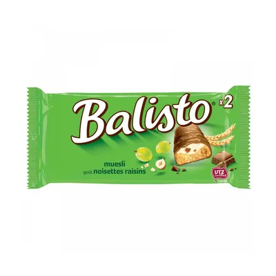 Produktbild von Balisto Müsli Mix Vollkornkeks Riegel Überzug aus Milchschokolade 37g