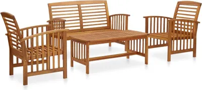 Produktbild von The Living Store 4-tlg. Garten-Lounge-Set Massivholz Akazie