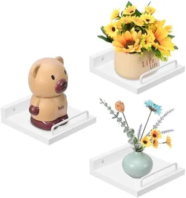 Productafbeelding van PromoHome® Moderne wandplanken set van 3 - Zwevende planken voor stijlvolle decoratie
