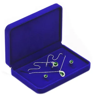 Produktbild von Elegante Velvet Schmuckbox für Hochzeiten und Geburtstage