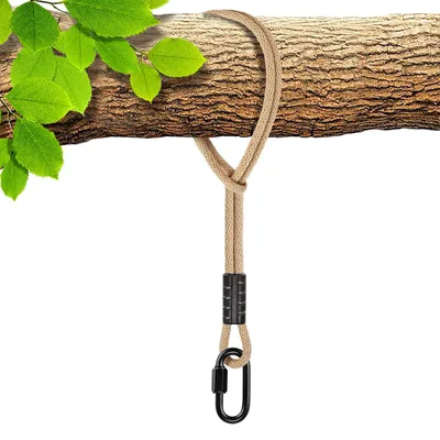 Imagen del producto de Cuerda para colgar columpios, 120 cm de longitud, 10 mm de diámetro, capacidad de carga de 1134 kg, ideal para jardines y campamentos