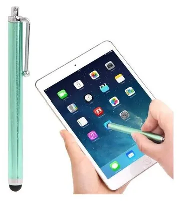 Produktbild von 2x Display Touch Pen Eingabe Stift für iPad iPhone Samsung Huawei Xiaomi türkis