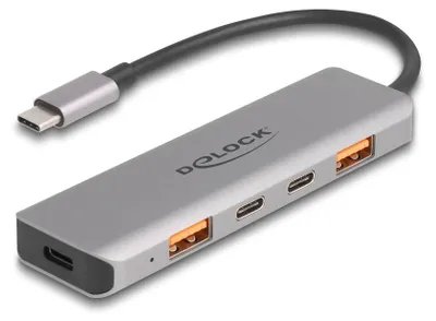 Obrázok produktu pre DeLOCK 64302, Kábel, USB 3.2 Gen 2 (3.1 Gen 2) Type-C, 95 W, Šedá, 10 Gbit/s, Kov