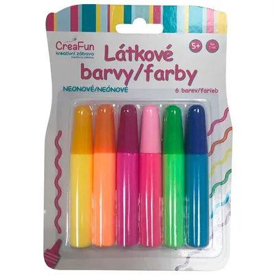 Productafbeelding van Textielverf - neonkleuren set (6 stuks, 42 ml per stuk)