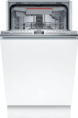 Obrázek produktu pro Bosch Serie 4 SPV4EMX25E, Plně vestavěné, Úzká (45 cm), Nerezová ocel, Knoflíky, 1,75 m, 1,65 m