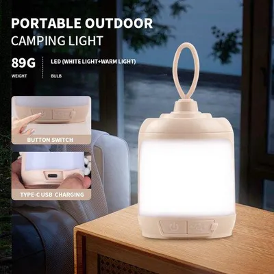 Produktbild von Mini LED-Tafellamp für draußen, superhelle Beleuchtung, oplaadbar über USB, tragbar