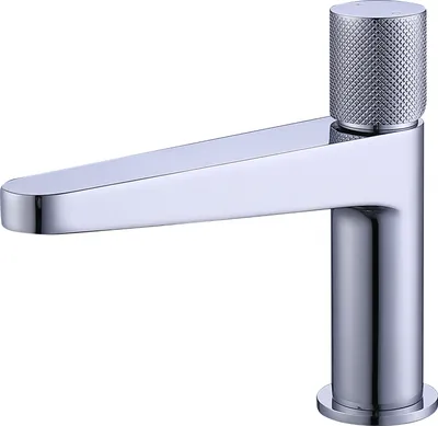 Produktbild von Waschtischarmatur Badarmatur 8312 - Messing - Drehgriff - Neoperl-Strahlregler, Farbe:Chrom