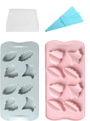 Obrázek produktu pro Různé listy, javorový list, pryskyřice, silikonová forma na fondán, dort, dekorace, nářadí, DIY, čokoláda, kuchyně, pečení