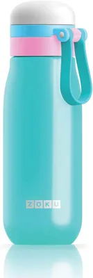 Obrázek produktu pro Kelímek na pití, 0,5 l, nerezová ocel, bez BPA, tyrkysový - Zoku | Kids
