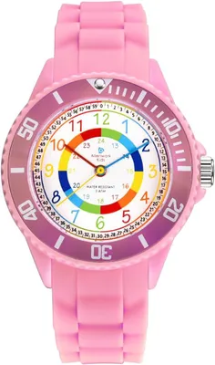 Produktbild von Watch For Kids, Kinderuhr Jungen Mädchen Zeit Lernen Wasserdicht 5 ATM Uhrzeit spielerisch mit Farben lernen Präzises Quarz-Uhrwerk Wasserdicht 5 bar