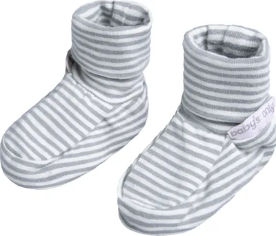 Produktbild von Baby's Only Booties Stripe - Nordic Blue - 3-6 Monate - 95% Baumwolle/5% Elasthan