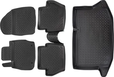 Image de 3D Tapis en caoutchouc pour Ford Fiesta 2008-2017 et bac de coffre NORM