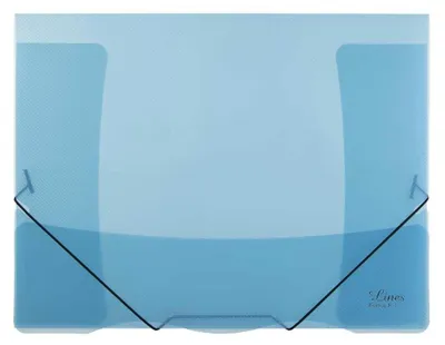 Produktbild von Sloha mit Gummiband, transparent - Stift, blau