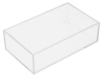 Aufbewahrungsbox aus Polystyrol, 16x9,5x5 cm, transparent
