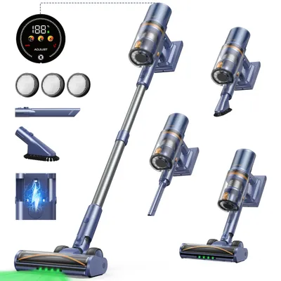 Produktbild von Kabelloser Staubsauger - Akku-Staubsauger - Handstaubsauger - Bodenstaubsauger - Akkubetriebener Staubsauger
