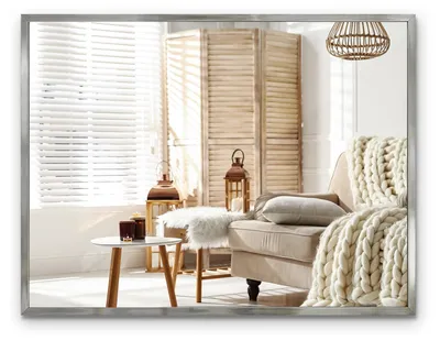 Produktbild von Dekospiegel 80 cm x 60 cm mit goldenem Rahmen – eleganter Wandspiegel, moderner Badspiegel für Flur, Wohnzimmer und Schlafzimmer