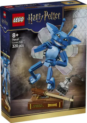 Produktbild von LEGO Harry Potter Wichtel - Dekofigur für Schlafzimmer oder Schreibtisch mit Gilderoy Lockharts Buch und Zauberstab - Merchandising -Geburtstagsgeschenk für Mädchen und Jungen ab 8 Jahren - 76461