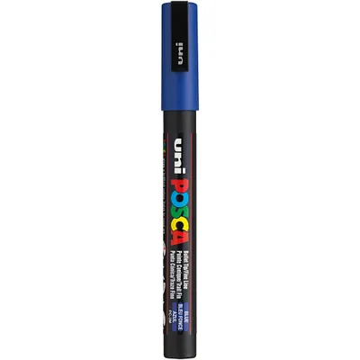 Produktbild von Uni-Ball uni POSCA PC-3M, Blau, Schwarz, Blau, Kunststoff, Polypropylene, Bullet