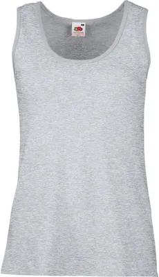 Produktbild von Fruit of the Loom Damen Shirt Basic Unterziehshirt T-Shirt Ärmellos, Größe:S (10), Farbe:Heather Grey