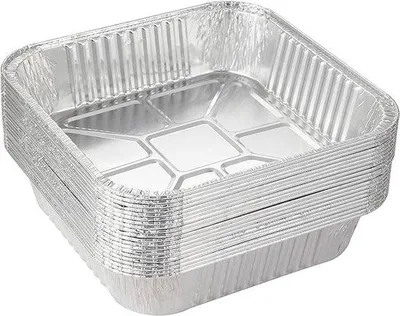Obrázek produktu pro Sada 7 hliníkových forem na pečení, 30 kusů, čtvercové, tuhé, vhodné pro pekáče, formy na dorty, formy na chléb a pánve