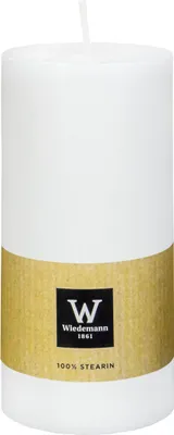 Produktbild von 100% Stearin Kerze Weiß 130 x Ø 68 mm