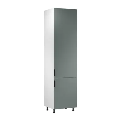 Produktbild von Küche Hochschrank 60 cm Küchenblock Küchenschrank Küchenzeile, Sorento D60RWN,Weiß/Grün