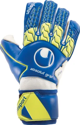 Produktbild von uhlsport Absolutgrip Torwarthandschuhe Marine/Fluo Gelb/Weiß 12