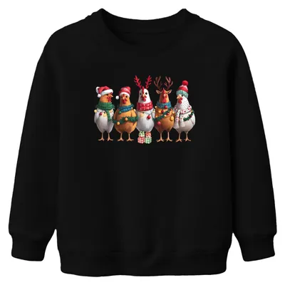 Obrázok produktu pre Chicken Chicken Keeper Chicken - Christmas Xmas Christmas Uni detský sveter, čierny, 128