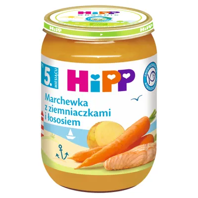 Produktbild von Hipp-Möhren mit Kartoffeln und Lachs nach 5 Monaten 190 G
