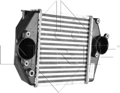 Produktbild von Ladeluftkühler Wärmetauscher-Prinzip 205 mm - 198 mm NRF für u.a. MAZDA 6