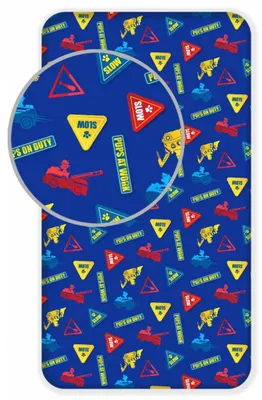 Imagen del producto de Sábana ajustable para cama, Paw Patrol, 90 x 200 cm