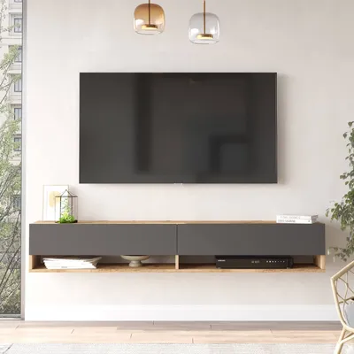 Obrázek produktu pro závěsný TV stolek FREY 9 borovice / antracit
