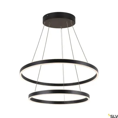 Produktbild von SLV 1004767 ONE DOUBLE PD DALI UP/DOWN LED Pendelleuchte schwarz CCT switch 3000/4000K