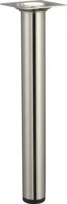 Image de Pied table basse cylindrique HETTICH fixe acier brossé gris