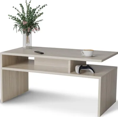Produktbild von Meble Pitus Couchtisch ST4 90x50 cm rechteckig – Eiche Sonoma