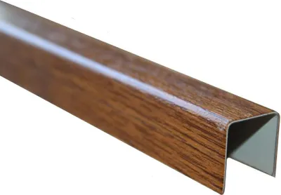 Zdjęcie produktu dla LogistSystem Profil U 23x23x0,7 laminat Długość 1000 mm (100 cm) / Laminat o wysokiej stabilności i wytrzymałości na zginanie / Profil U idealny dla budownictwa i przemysłu