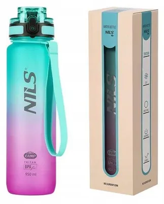 Produktbild von Nils Camp NCD04 Tritan Trinkflasche mit Fruchteinsatz 950ml