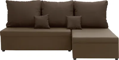 Produktbild von Ecksofa mit Schlaffunktion BODO - Hellbraun/Dunkelbraun