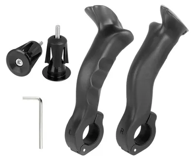 Produktbild von Paar Fahrrad-Lenkergriffe, verstellbar, ergonomisch, leicht, universell, MTB-, Rennrad- und Mountainbike-Lenkerendverlängerungen, Fahrradzubehör