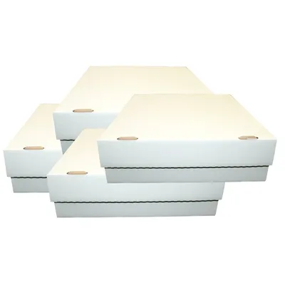 Produktbild von 4 Riesen Deck-Boxen -  Aufbewahrung (weiß) für je 4000 Karten (Magic / Pokemon / YuGiOh Karten) + collect-it Hüllen