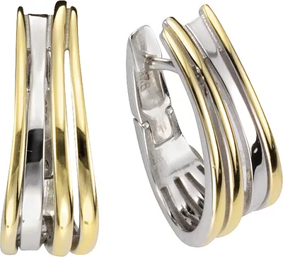 Produktbild von Klappcreolen 925/- Sterling Silber rhodiniert 21,5 mm
