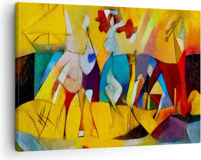 Produktbild von Bild auf Leinwand - Leinwandbild - Abstraktion modern - 70x50cm - Wand Bild - Wanddeko - Wandbilder - Leinwanddruck - Bilder - Kunstdruck - Wanddekoration - Leinwand bilder - Wandkunst - AA70x50-3455