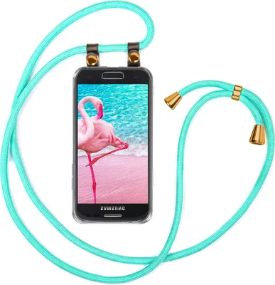 Produktbild von UMHÄNGEHÜLLE + KORDEL für Samsung Galaxy S3 / S3 Neo, Farbe:Mint Türkis