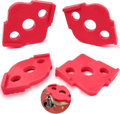 Productafbeelding van Freessjablonen Bovenfrees - Radius Jig Router Templates - Houtbewerking Hoek Afronden - Hoogwaardig ABS Materiaal - 8 Soorten Hoeken - Zwart