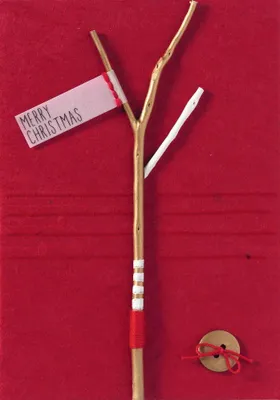 Produktbild von Winter Zweig Karte "Merry Christmas"